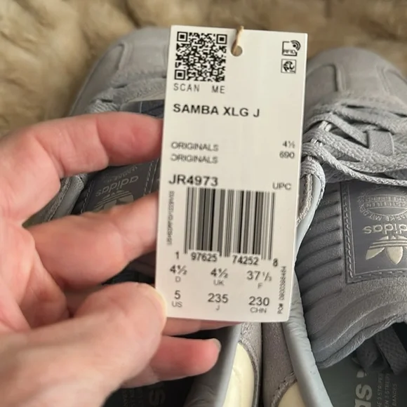 adidas Samba in Gray and Cream Women’s 7.5 - Picture 5 of 5